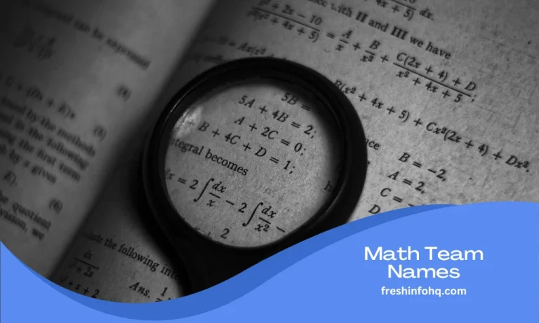 Math Team Names